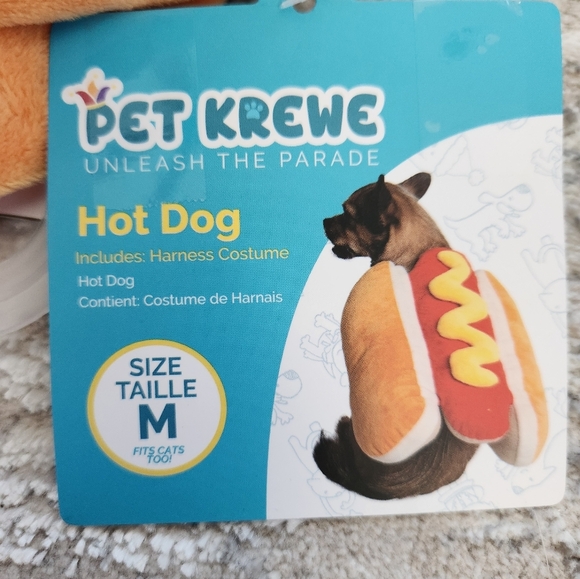 KREWE Hot Dog Costume for Dogs - Red and Tan - Picture 2 of 4